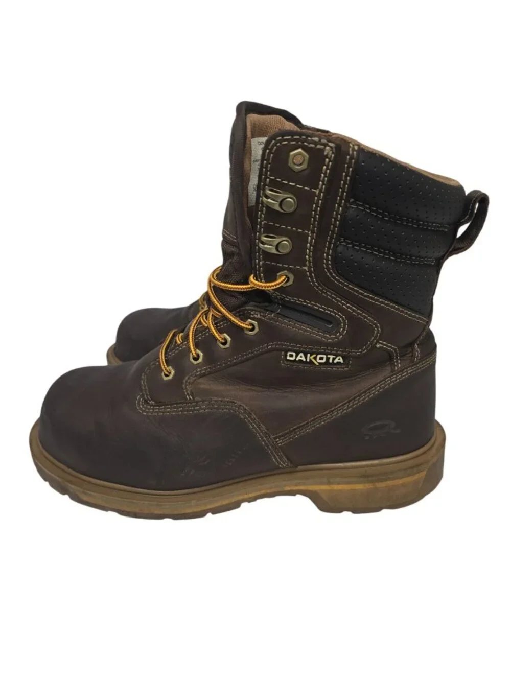 DAKOTA Men's 8517 Quad Comfort 8 Inch Steel Toe Composite Plate Work Boots 10.5W
